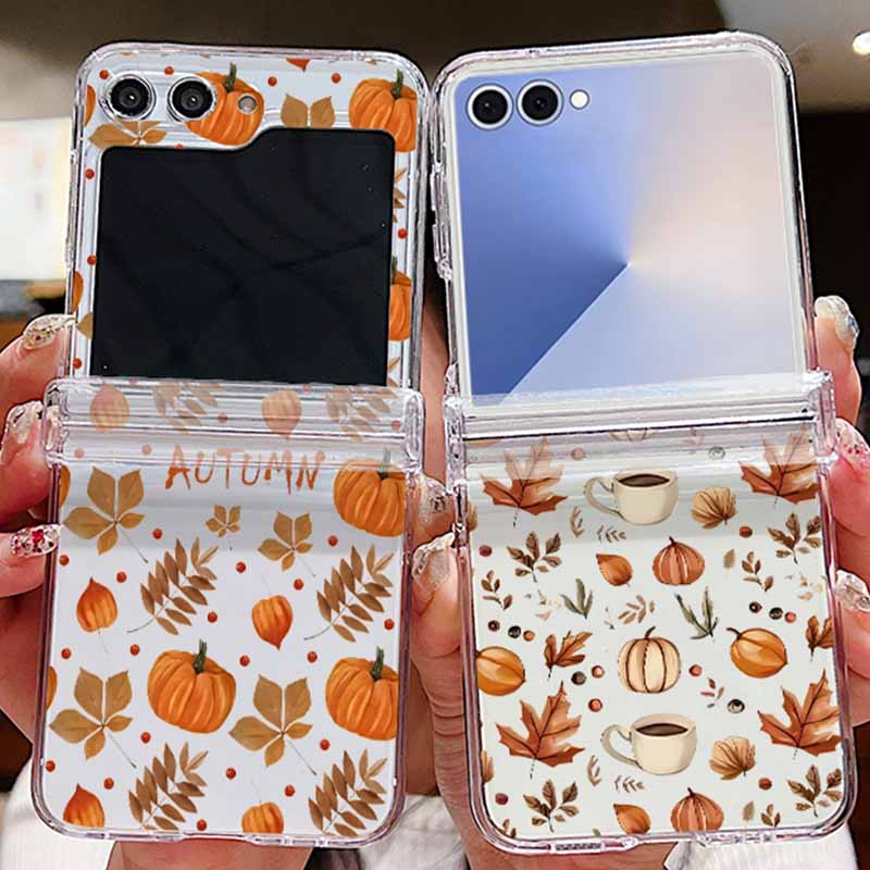 Phone Cases Z Fold 6 - 가을 단풍잎 패턴 폰 케이스 삼성