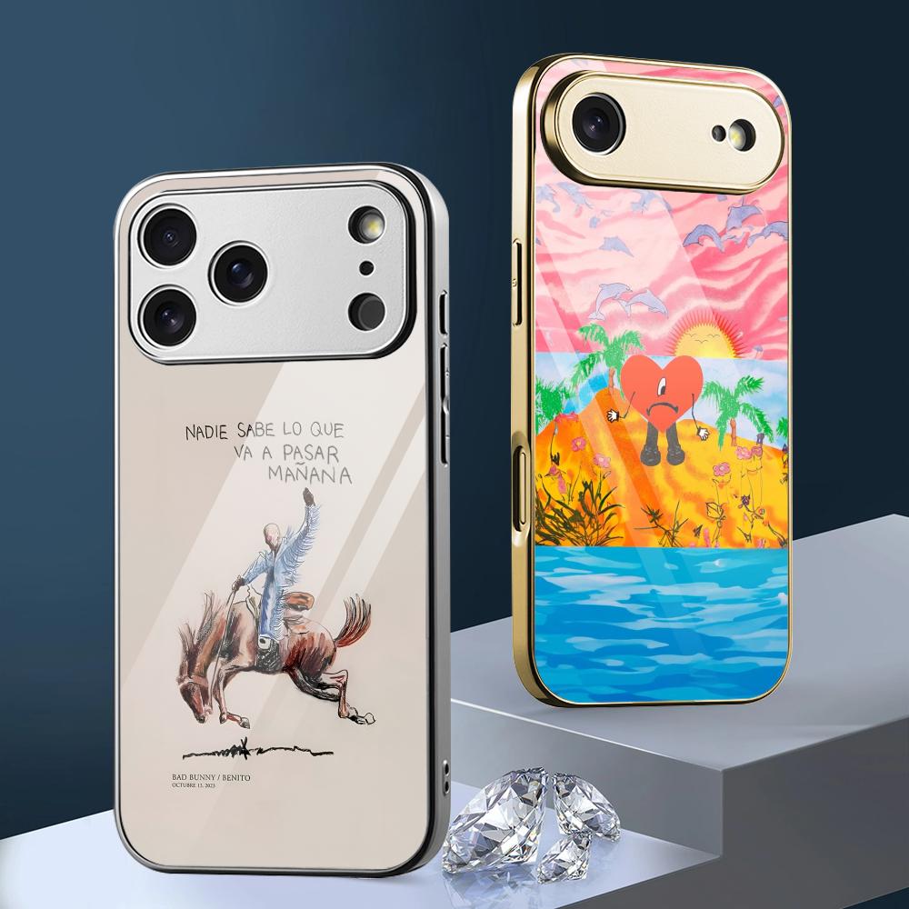 Phone Cases Metal - 록 음악 배드 B-버니 아이폰 17