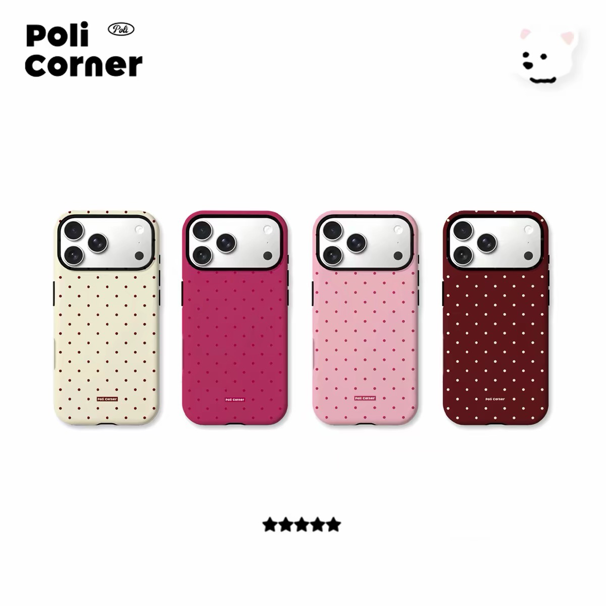 Phone Cases Viral - 바이럴 빈티지 미니 폴카 도트 미니멀