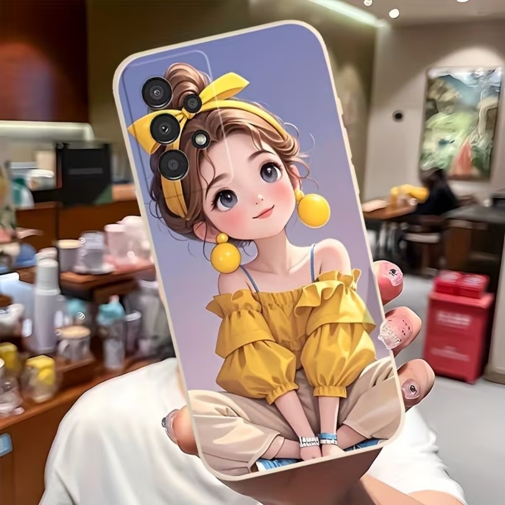 Cute Cartoon Case - 귀여운 만화 소녀 패턴 디자인 삼성