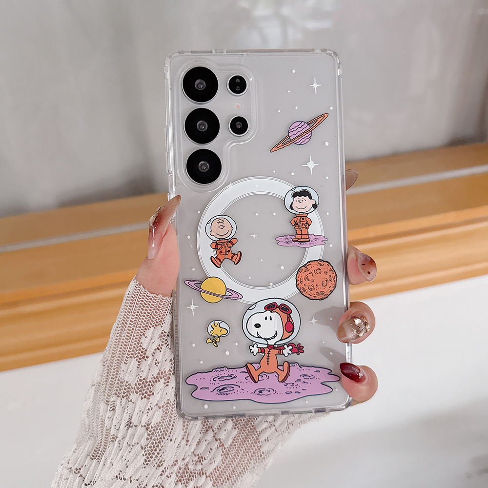 Cute Cartoon Case - 귀여운 만화 스누피 찰리 브라운 마그네틱