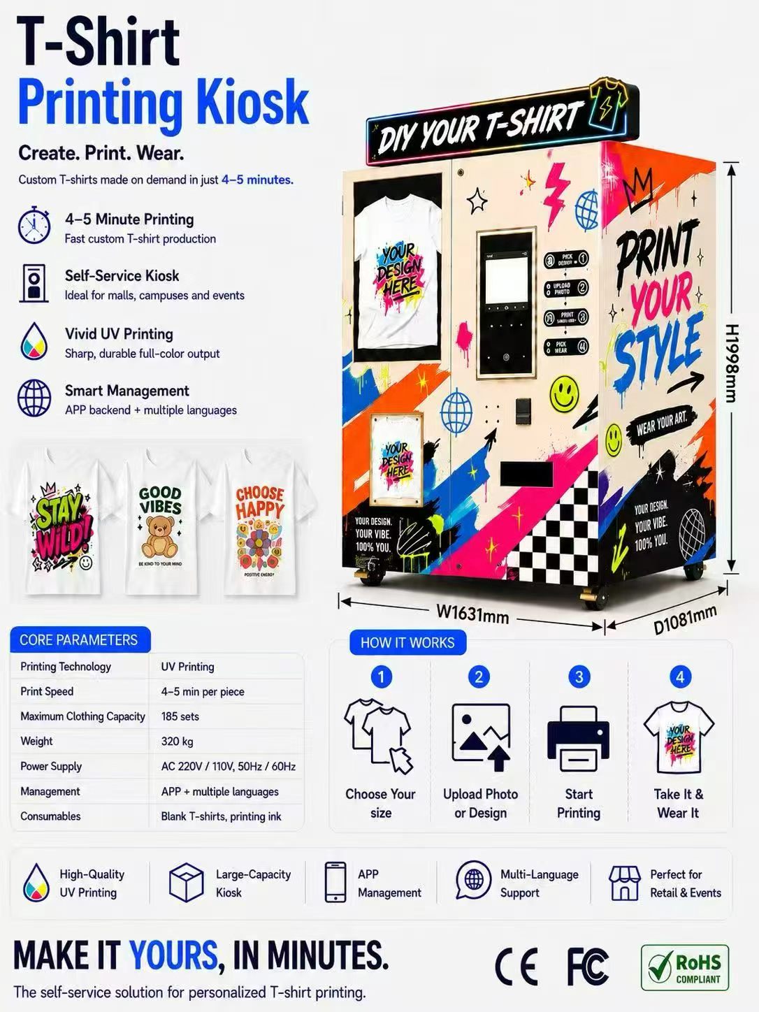 UV 평판 프린터 자동판매기 맞춤형 티셔츠 휴대폰 케이 - Phone Cases Vending Machine 리뷰 및 가격