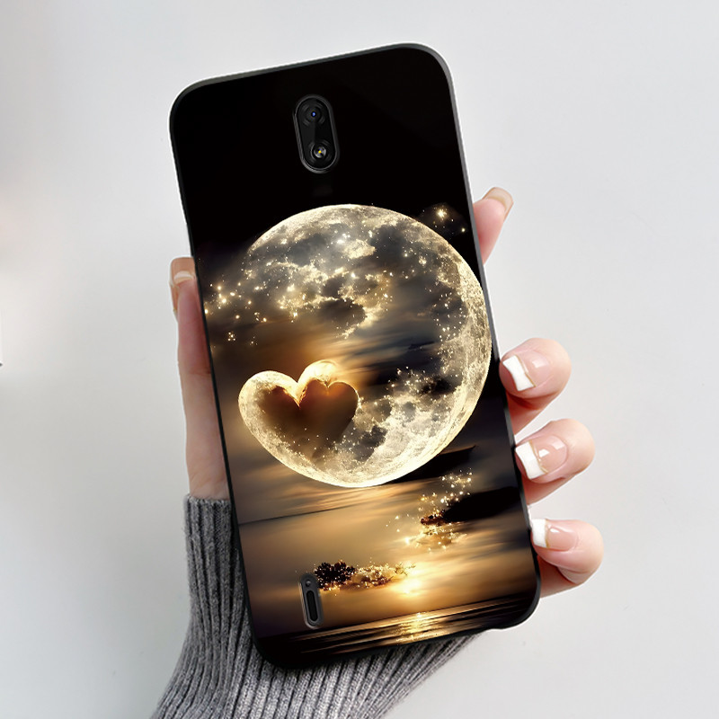 Nokia C1 2020 용 부드러운 실리콘 블랙 케이 - Phone Cases Viral 리뷰 및 가격