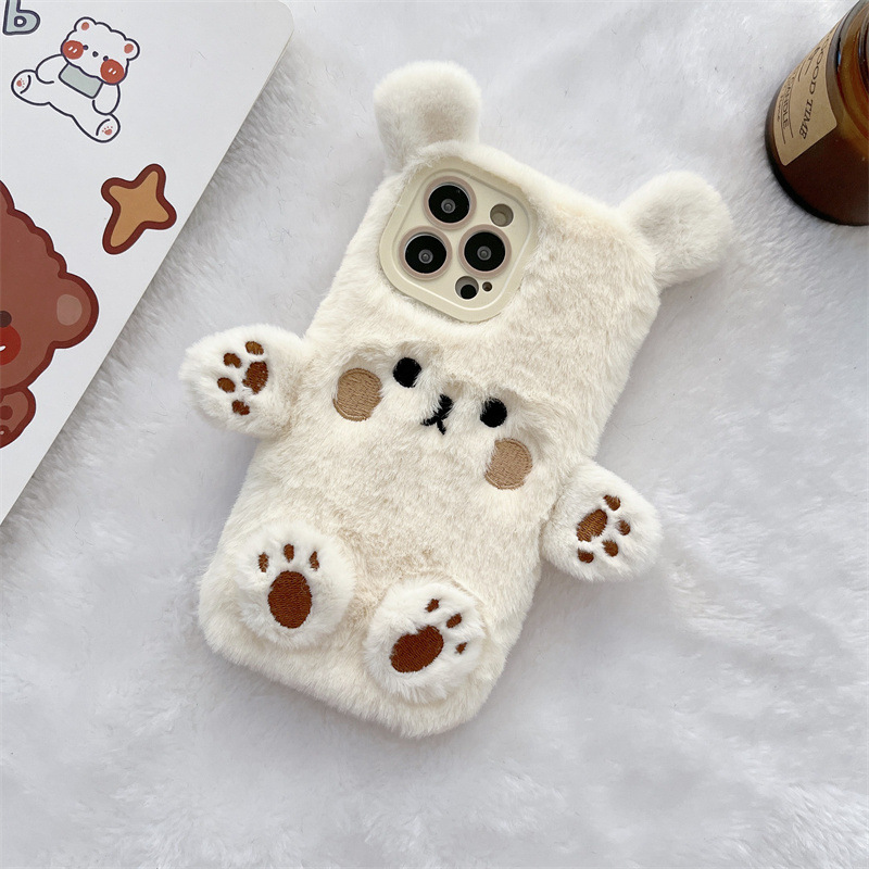 한국 3D 만화 곰돌이 푹신한 봉제 커플 폰 케이스 아 - Phone Cases For Iphone 17 리뷰 및 가격