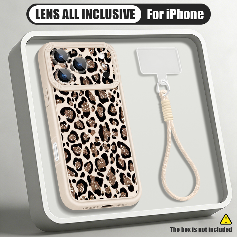 브라운 레오파드 프린트 랜야드 폰 케이스 아이폰 17e - Phone Cases With Straps 리뷰 및 가격