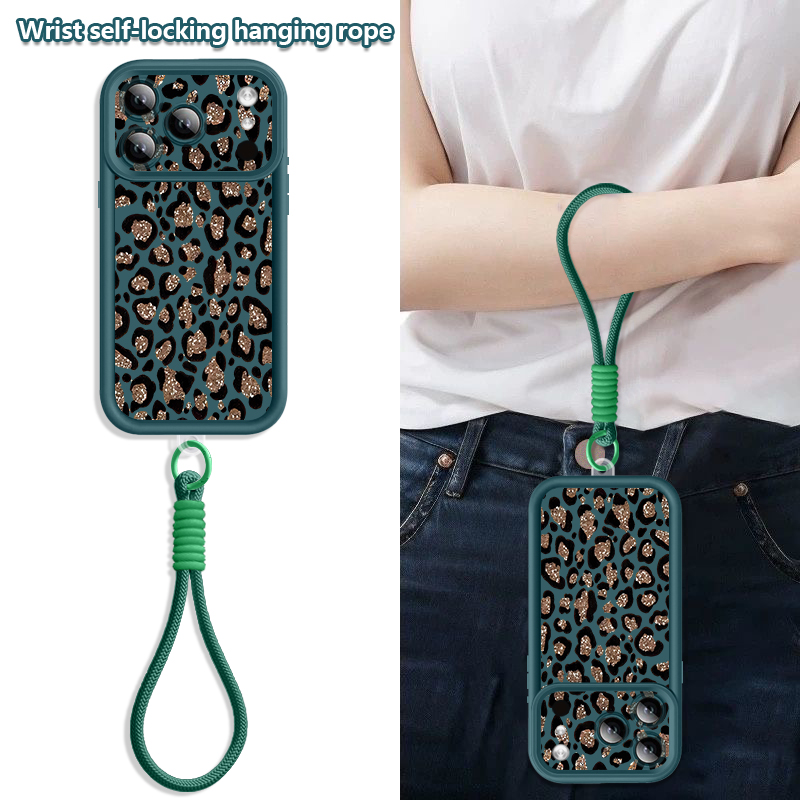 브라운 레오파드 프린트 랜야드 폰 케이스 아이폰 17e - Phone Cases With Straps 리뷰 및 가격