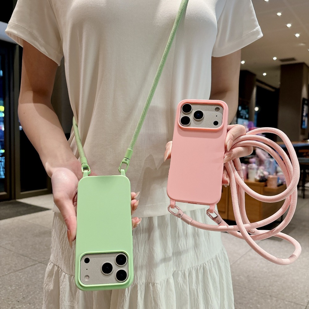캔디 솔리드 컬러 크로스바디 스트랩 케이스 (아이폰 1 - Phone Cases With Charms 리뷰 및 가격