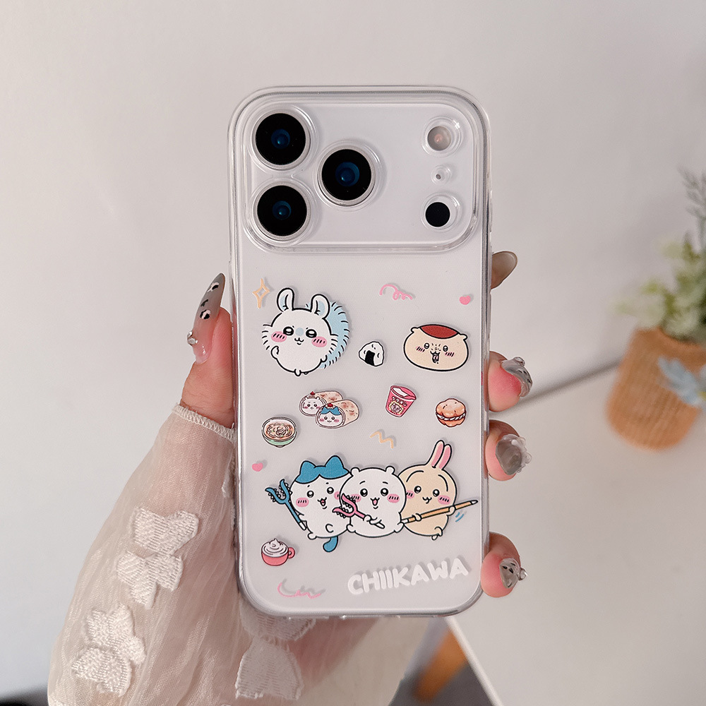 귀여운 일본 애니메이션 치이카와 우사기 하치와레 투명  - Cute Cartoon Case 리뷰 및 가격