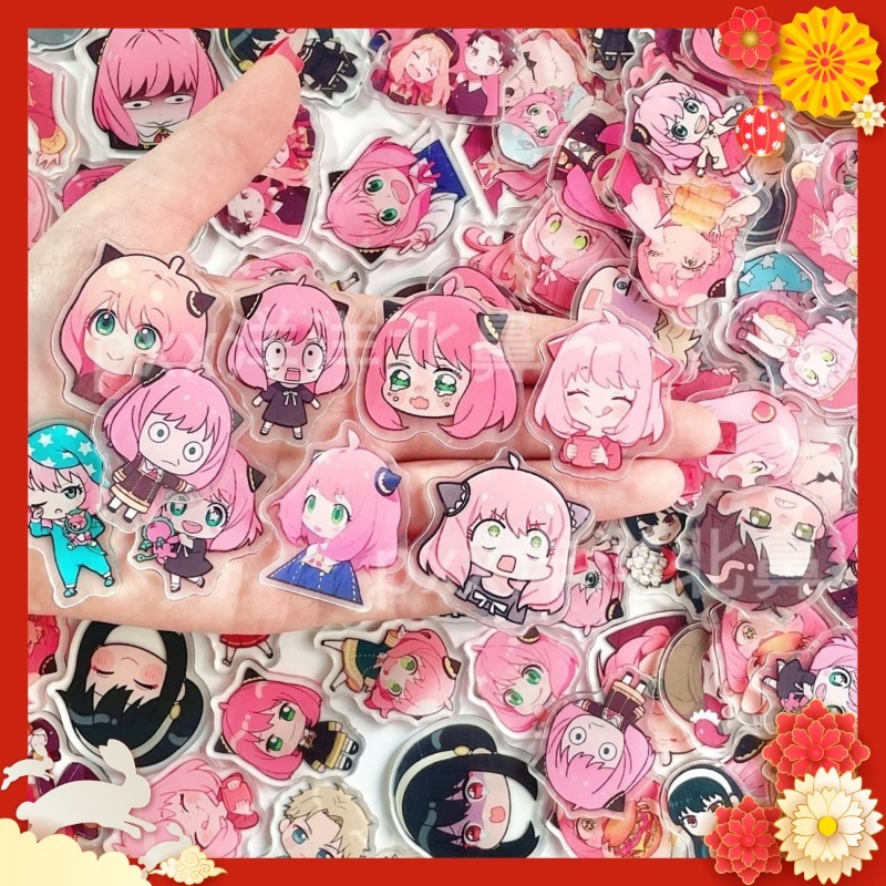 100개 2cm 스파이 테마 아크릴 시트 DIY 용품  - Phone Cases With Charms 리뷰 및 가격
