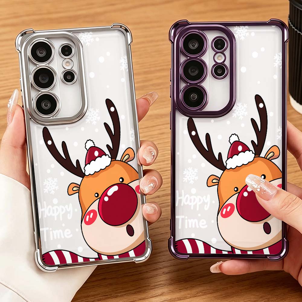 만화 빨간 코 사슴 모양 낙하 방지 펀다 삼성 갤럭시  - Phone Cases Red Deer 리뷰 및 가격
