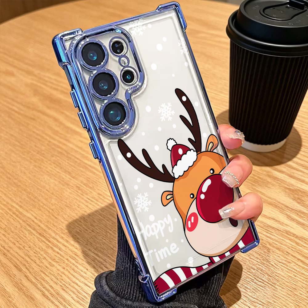만화 빨간 코 사슴 모양 낙하 방지 펀다 삼성 갤럭시  - Phone Cases Red Deer 리뷰 및 가격
