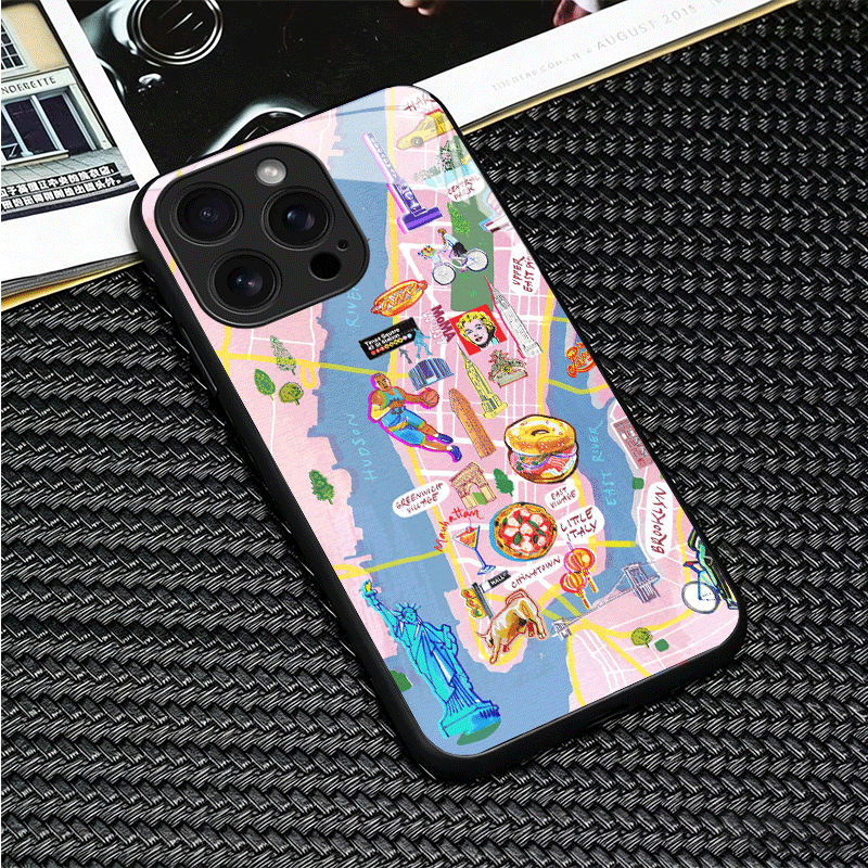 뉴욕시 유리 폰 케이스 (아이폰 16, 17, 15,  - Phone Cases York 리뷰 및 가격