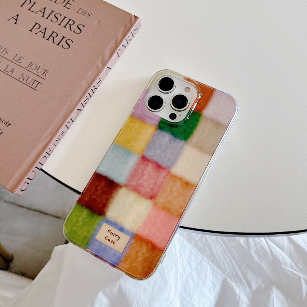 레트로 가을 겨울 화려한 사각형 포일 패턴 폰 케이스  - Phone Cases For Iphone 17 리뷰 및 가격