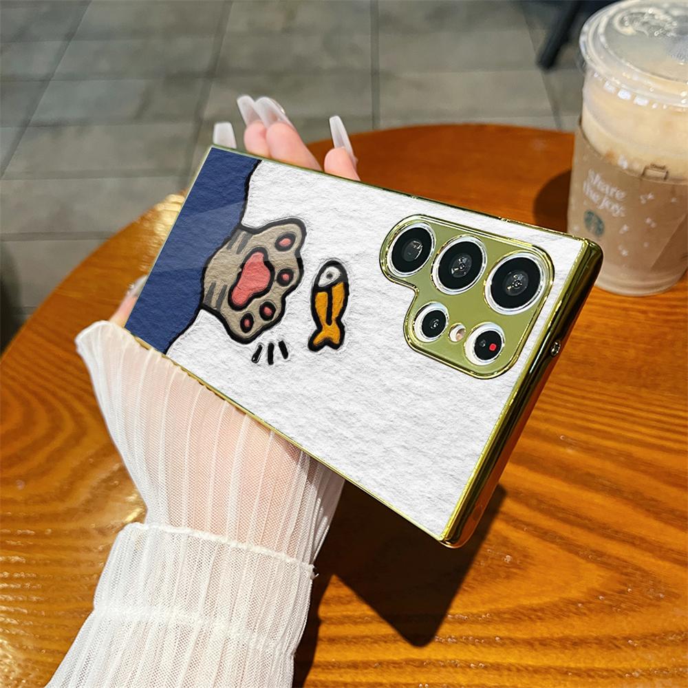 귀여운 만화 동물 소녀 휴대폰 케이스 고급 전기도금 금 - Phone Cases Metal 리뷰 및 가격