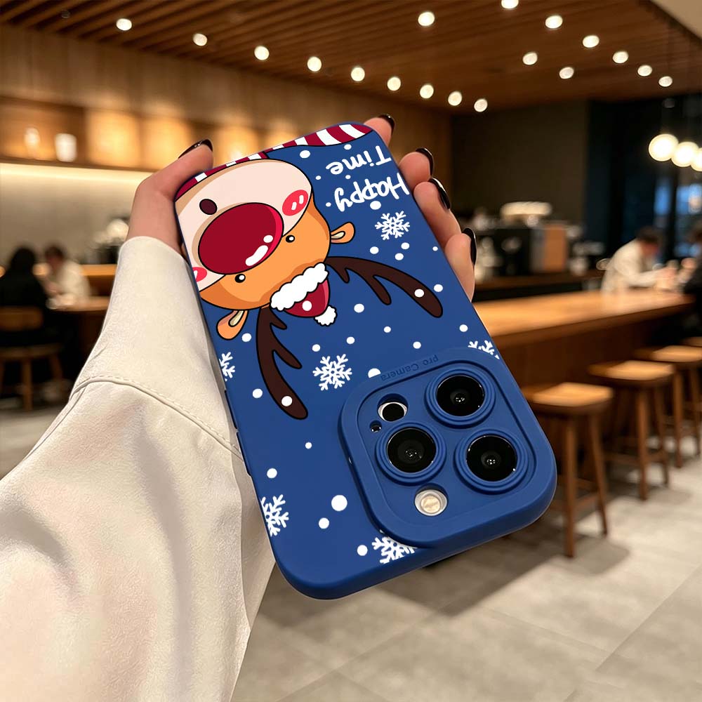 만화 빨간 코 사슴 폰 케이스 아이폰 17 16 15  - Phone Cases Red Deer 리뷰 및 가격